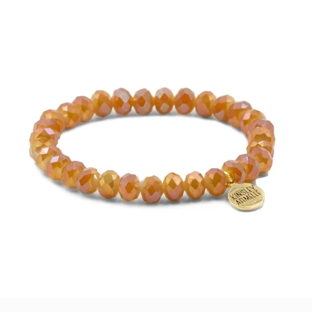 New Kinsley Armelle Halo Collection Sunburst Beaded Bracelet